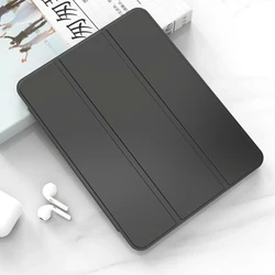 Premium PU Leather Tri-Folding Magnetic Tablet Case Cover for S9 FE 10.9 inch (Black)