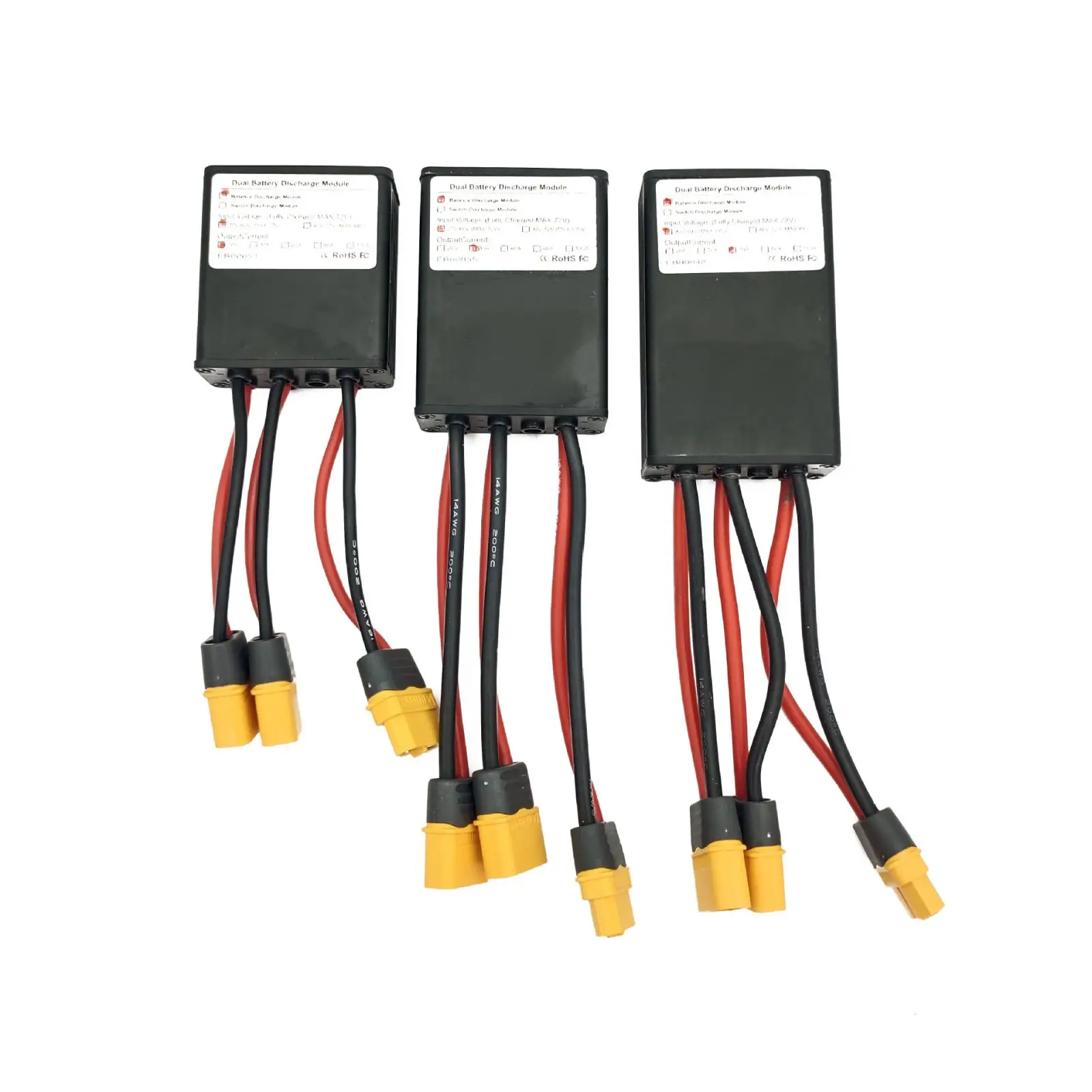 

Universal 20V-72V20A Dual Battery Connection Adapter Switcher Module Increase Battery Capacity Ebike Battery Switcher Black