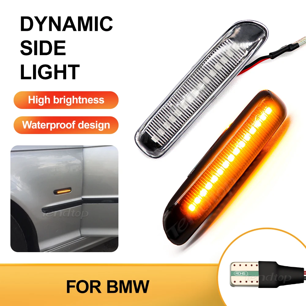 

Car Side Marker Flowing Dynamic Blinker LED Turn Signal Light For BMW E46 3 Series Limo Coupe Compact Cabriolet Touring