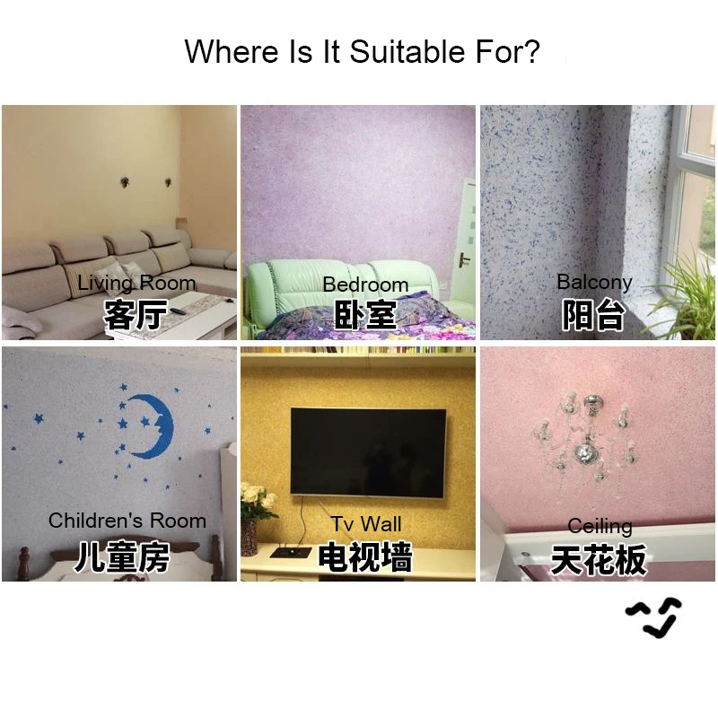 Plant Fiber Wall Coating Plant Fiber Wall Clothe Durable Plant Glue Powder Wall Mud Absorbs Noise Heat Insulation Coating Covering Liquid Wallpaper