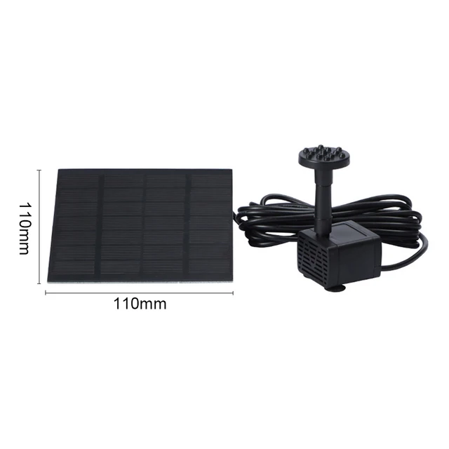 Mini Napenergia -Szökőkút Merülő Víz Szökőkút Szivattyú Úszó Vízesés Madárfürdő/Vízkeringés Oxigénellátáshoz - Image 6