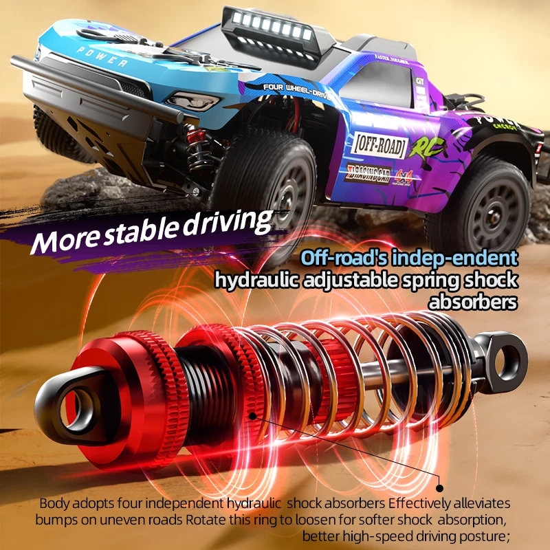JJRC Q130C 브러시리스 고속 RC 자동차 드리프트 픽업 오프로드 장난감 2.4G 풀 스케일 4WD 모델 자동차 성인 어린이 장난감 생일 선물