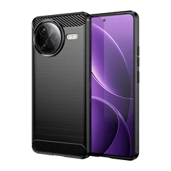 Flexible TPU Shockproof Protective Phone Case Cover for Poco F7 Pro (Black)