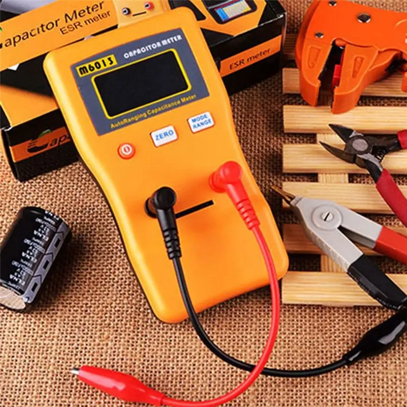 CLCU M6013 고정밀 커패시터 미터 전문 측정 커패시턴스 저항 커패시터 회로 테스터 측정