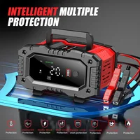 FOXSUR 20A/10A Car Motorcycle Battery Charger 12V/24V Smart Charger Lithium AGM GEL Lead-Acid LiFePO4 Battery Charger - Image 3