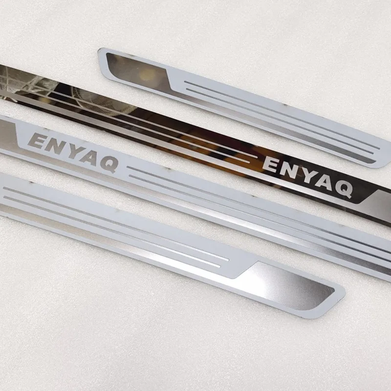 Car Stainless Steel Door Sill Scuff Plate for 2021 SKODA ENYAQ iV