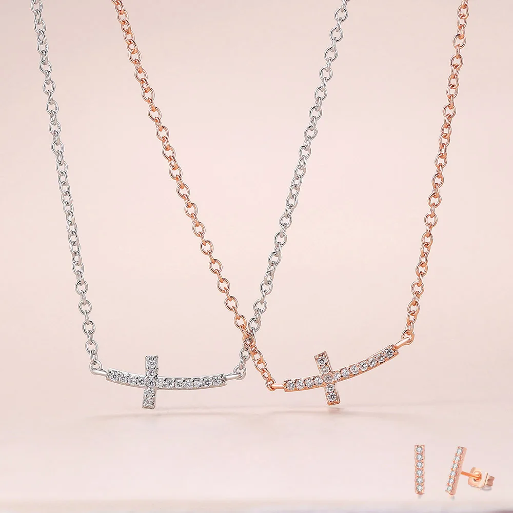 ZHOUYANG Trend Design Kreuz Anhänger Halsketten Für Frauen Einfache Halsband Schlüsselbein Kette Auf Den Hals Schmuck Mode Schmuck N303