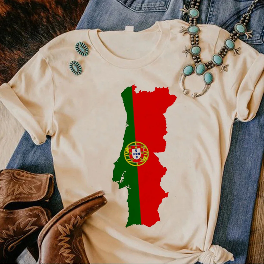 

Portugal tshirt women comic graphic Tee girl comic clothing