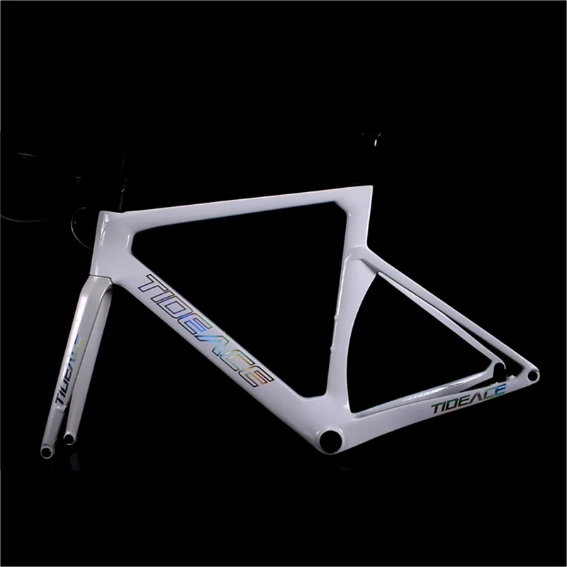 Tideace Bikes T1000, карбоновая дорожная рама, дисковый тормоз, макс. 700x2, 8C, Φ, полный внутренний кабель, карбоновые велосипедные рамы