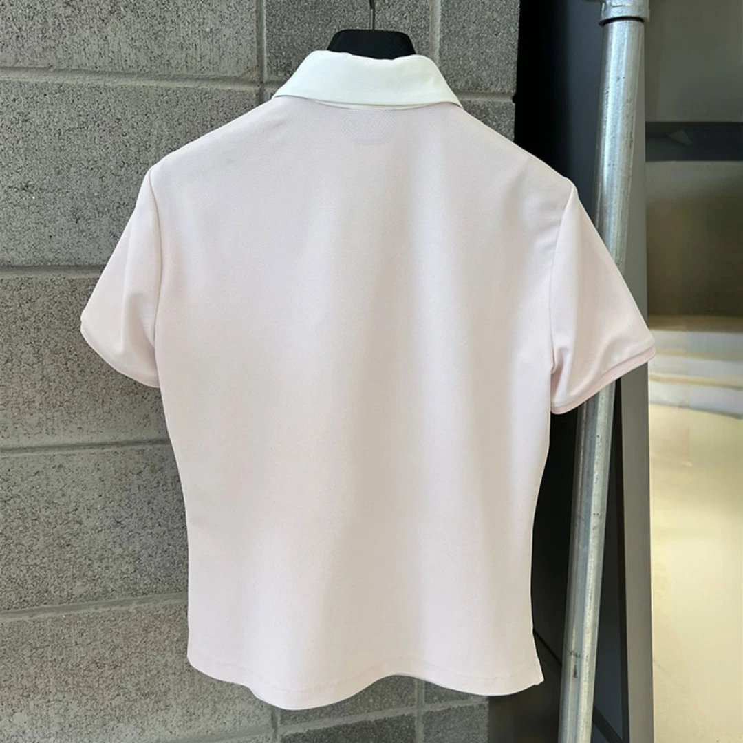 Women Summer New Golf Polo Shirt T-Shirt Sport Tennis Short Sleeve Quick Dry Top Golf Jersey