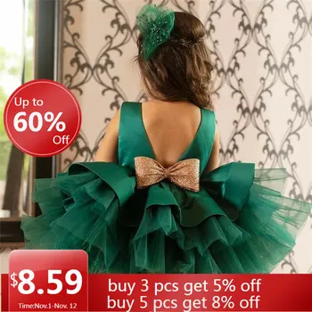 Toddler Baby Girl Big Bow Party Dress