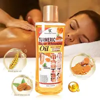 Huile Super Blanchissante au Curcuma 200ml |   Huile essentielle réparatrice pour le corps anti-taches et anti-âge avec germe de blé et huile d'amande douce 2