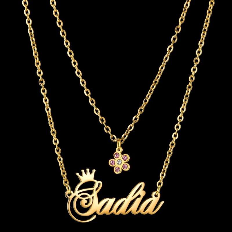 

Men Custom Name Letter Necklace for Women High-End Stainless Steel Jewelry Personalized Butterfly Gift Accessories Free Shipping