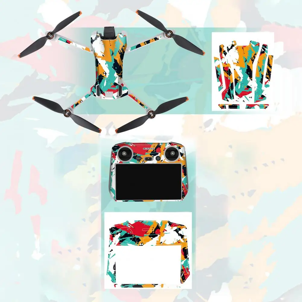 Drone Stickers Without Leaving Glue No Bubbles Effectively Protect The Body Drone Remote Control Sticker Accessory for DJI Mini3