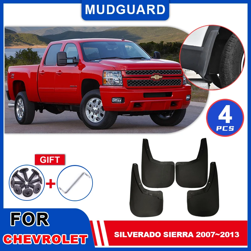 

For Chevrolet Silverado GMC Sierra VIA VTRUX C K 2007~2006 Mudguards Mudflaps Fender Mud Flap Splash Guards Cover Accessories