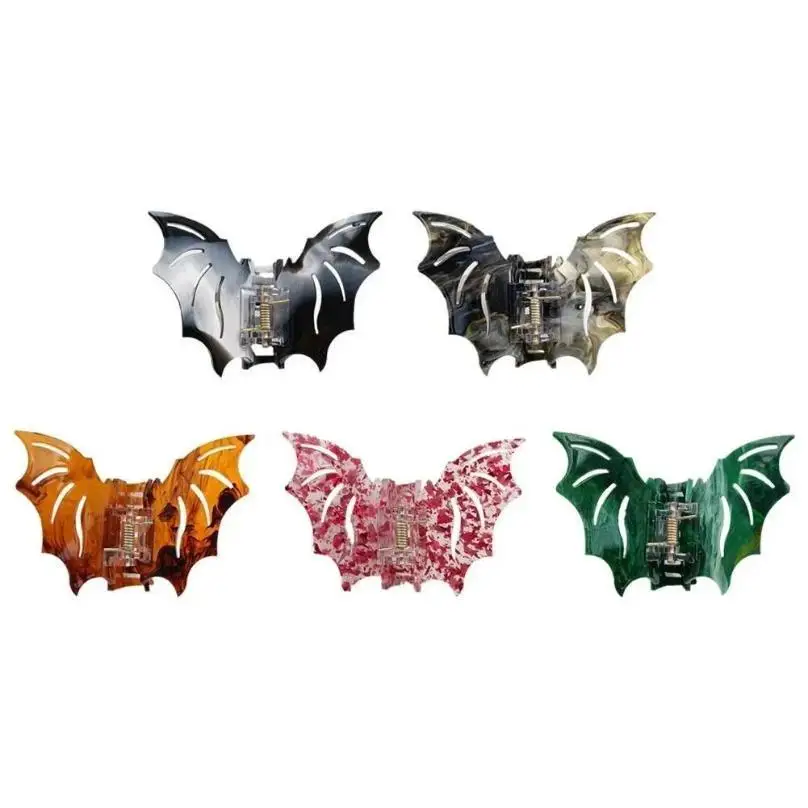 New Halloween Bat Hair Claw Clips For Women Girl Funny Hair Crab Shark Clip Butterfly Hairpin Lady Headdress Hair Accessories