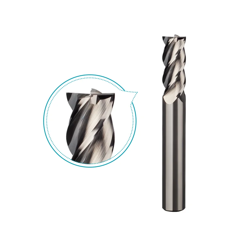

HRC50 Woodworking tools straight flutes Cnc carbide End mill Aluminum Copper Wood Milling cutter Milling Tools