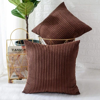 Corduroy Throw Pillow Cover - 45X45 CM 1