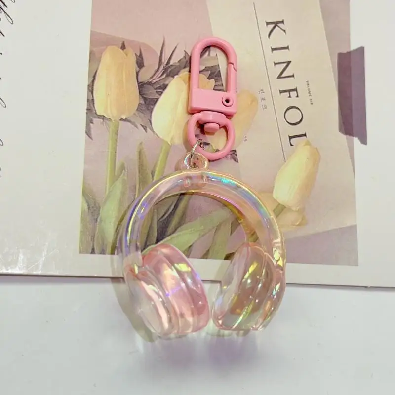 Charming 3D Earphones Pendant Keychain and Backpack Accessory