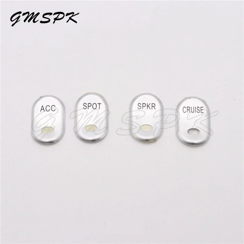 

4pcs Chrome Steel Motorcycle Rocker Panel Switch Cap Button Covers For Harley Touring Road Glide FLHT FLTR 1996-2013