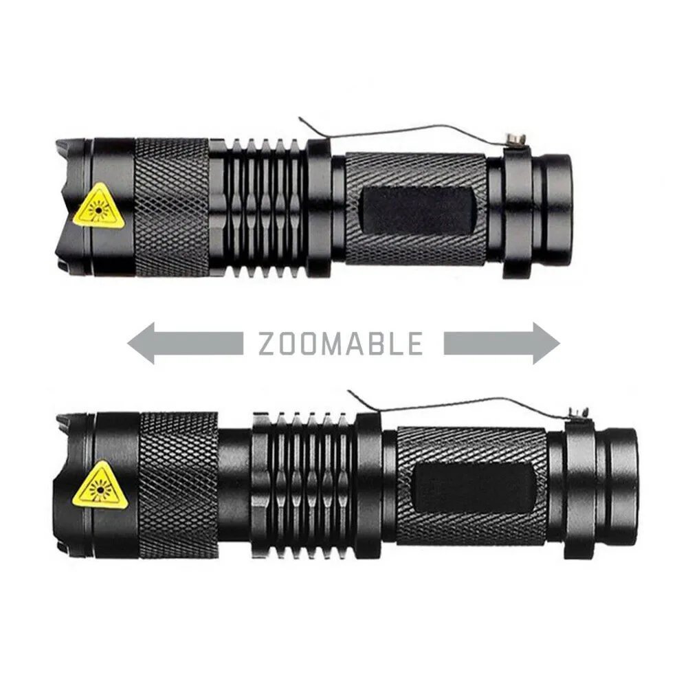 Torch Flashlight Thickened Plastic Waterproof Handheld Outdoor Tools Pocket Powerful LED 1000Lumens Bushcraft Tool