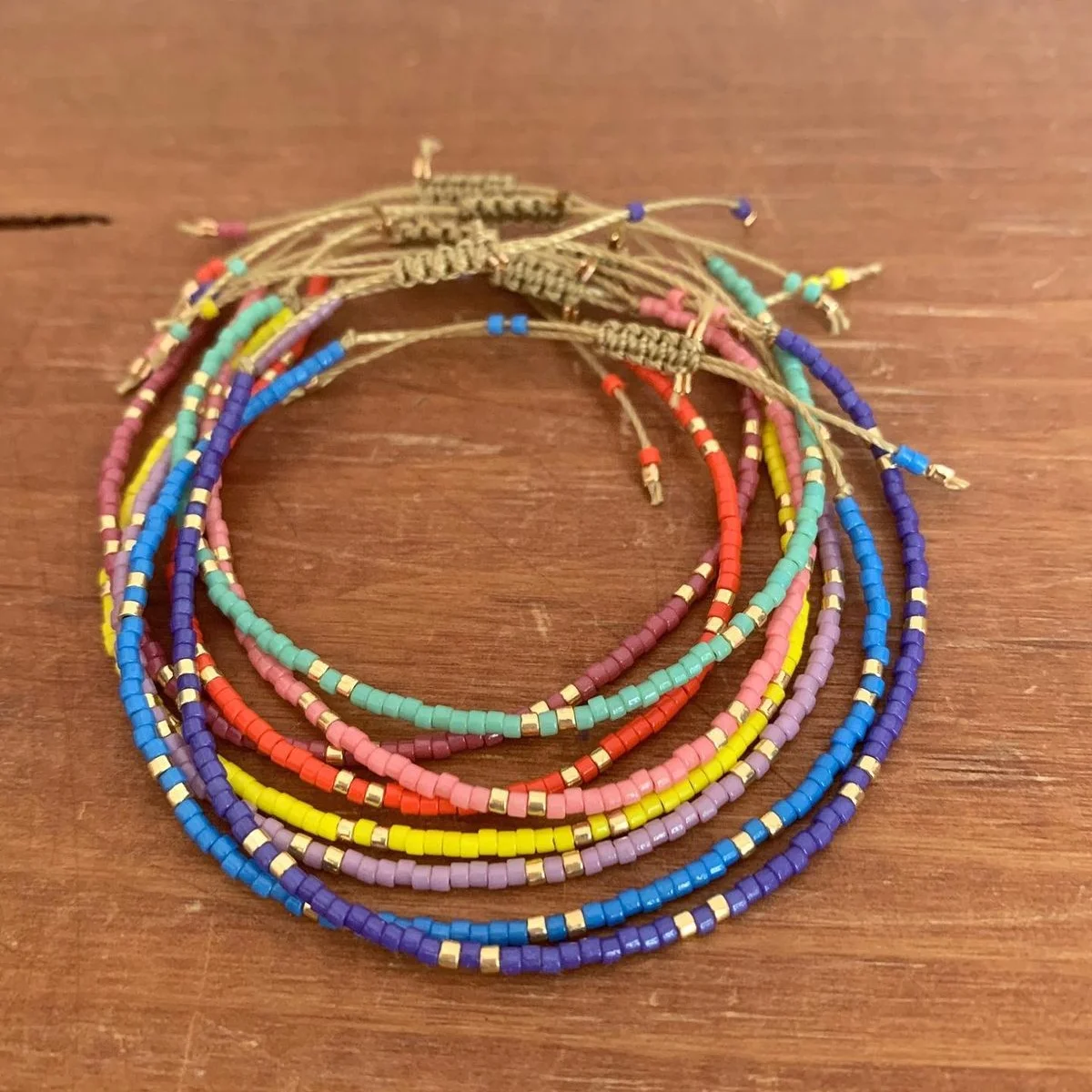 KKBEAD Boho Sommer Miyuki Armband für Frauen Buntes Handgefertigtes Stapelbares Schmuckstück Pulseras Geschenke für Mädchen