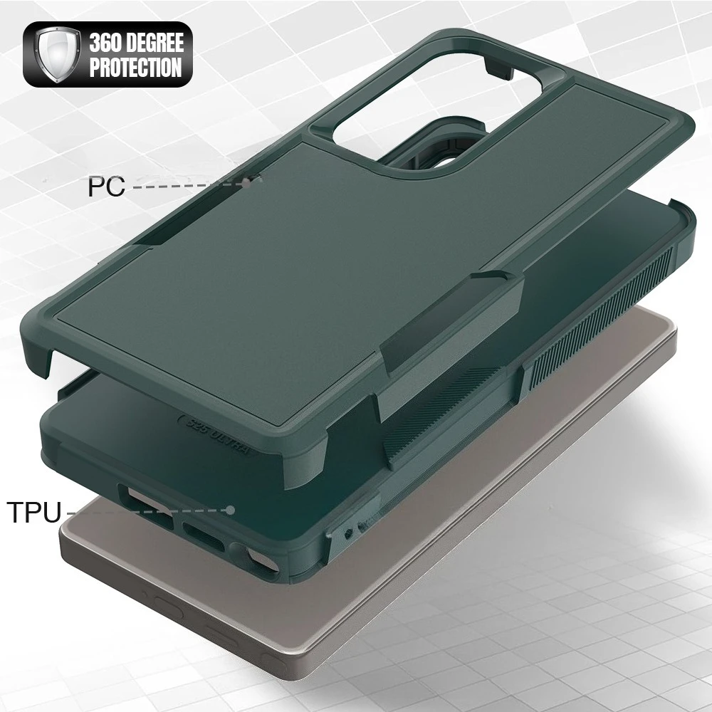 Rugged Dual-Layer Armor Protector Case with Xover7 Pro Hybrid Design