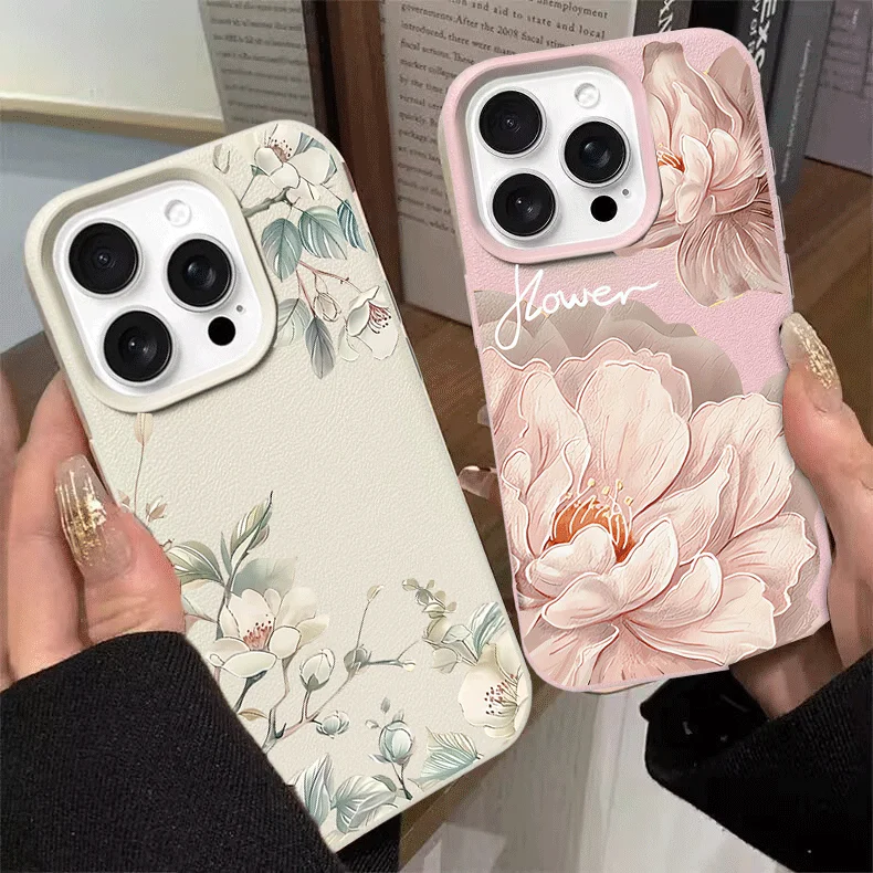 Trendy Floral Peony Phone Case Cover