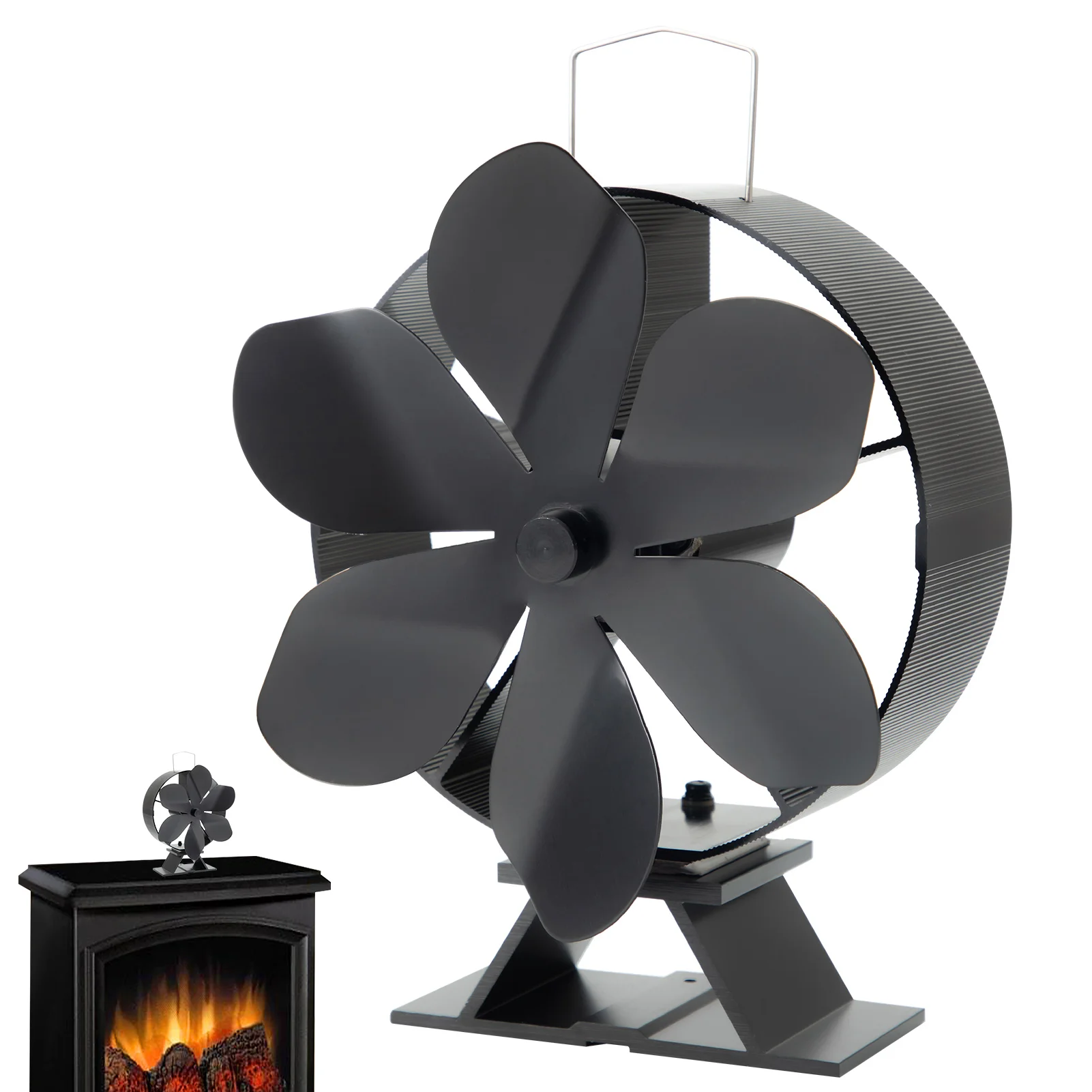 Fireplace Fan Thermoelectric Fan Heat Powered Wood Stove Fan Circulat