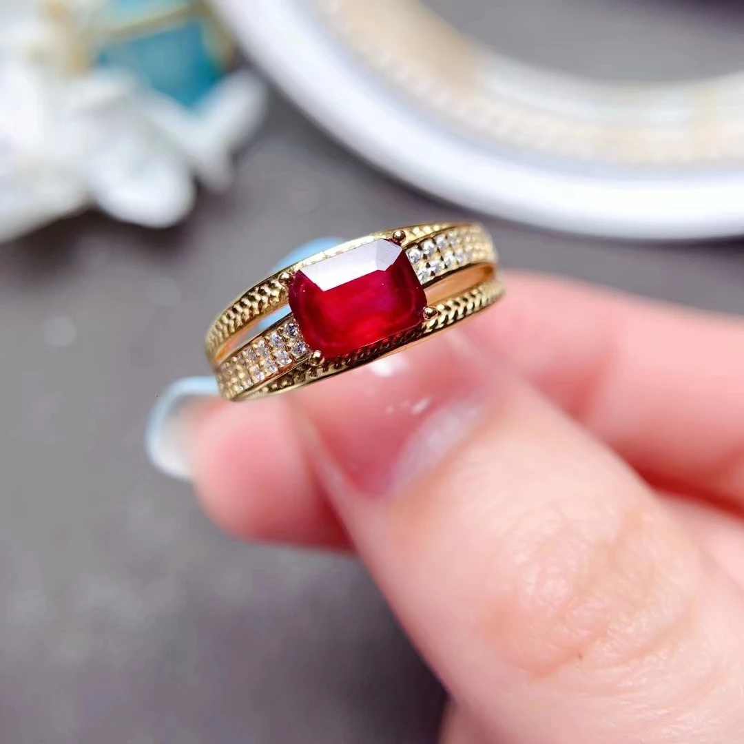 real Ruby rings design 💕most stylish ring design with red colour  stone💕nice gold jewellery design 💕 - YouTube
