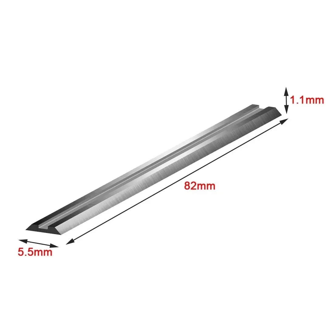 Lâminas elétricas reversíveis HSS, facas de madeira, peças de máquinas para trabalhar madeira para DeW-alt B-osch Mak-ita, 82mm, 4 peças