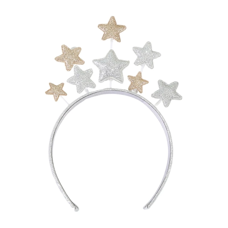 【新品】herlipto Velour Stars Headband Five-pointed Star Shape Headband Carnival Performances Hair