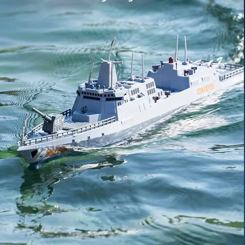 JJRC New 2.4g Dual Motor Drift Simulation Destroyer Model High-speed Rc Remote Control Ship Summer Explosion  Birthday Gift 4
