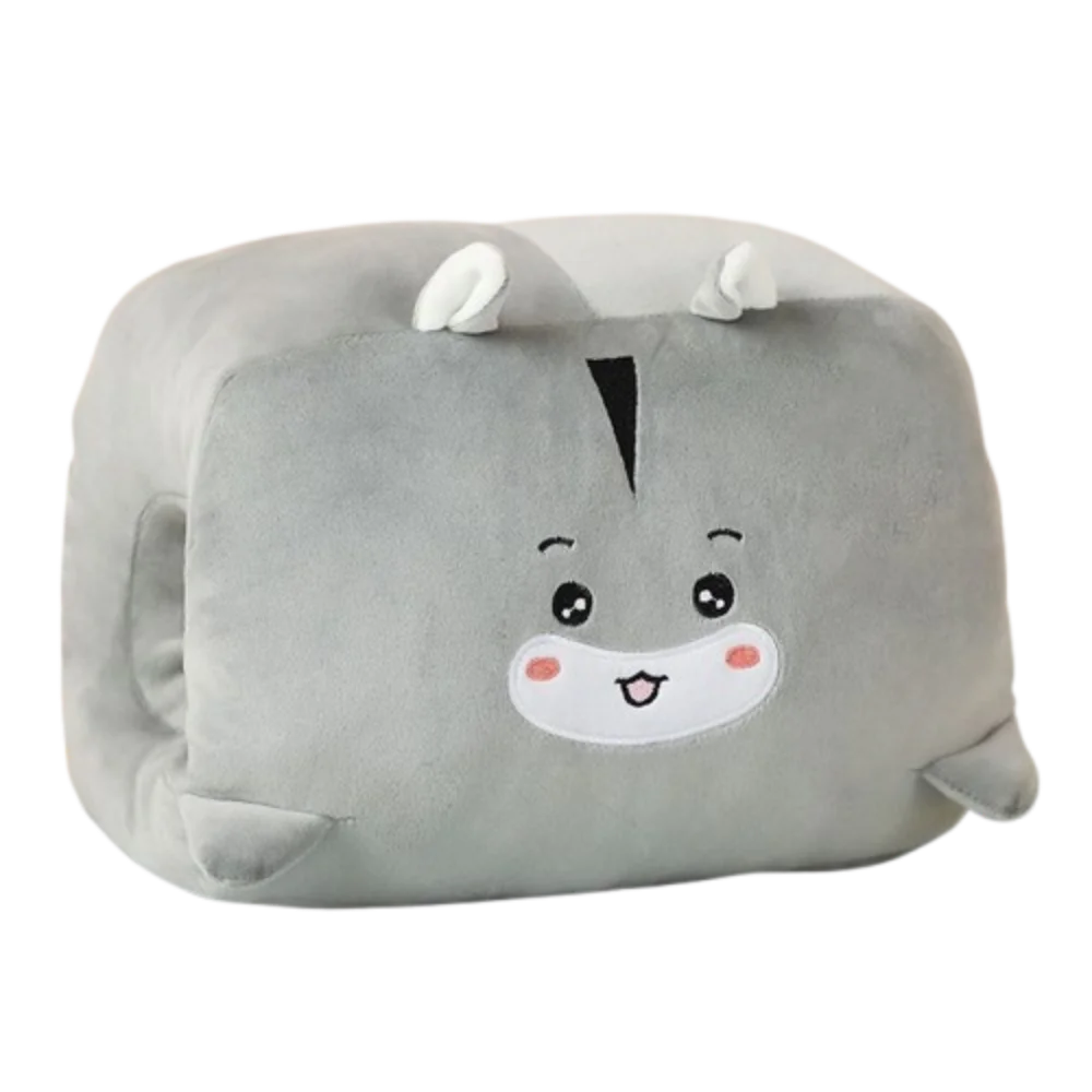 봉제 인형 손난로 봉제 베개 매우 부드러운 보온 사무실 낮잠 베개 손잡이 동물..