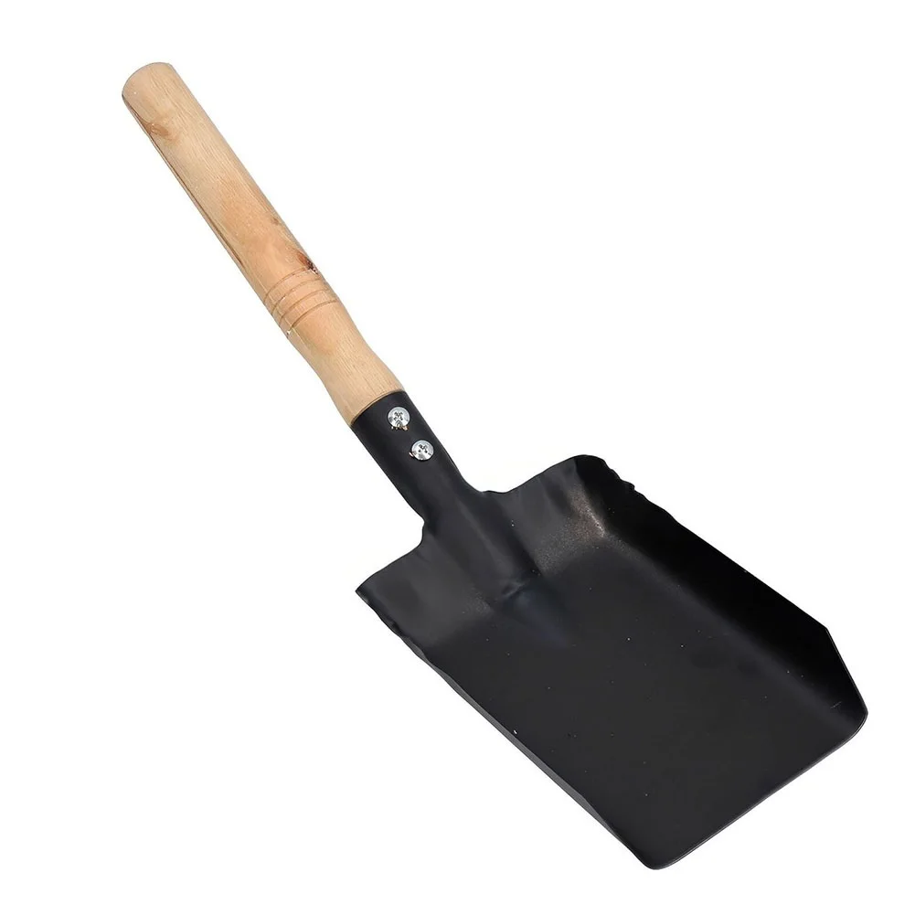 Ash Removal Tool 1 Pcs Household Commodity Parts Indoor Chimney Shovel Ash Shovel 40 Cm Fireplace Cleaning Iron Material Steel Dustpan