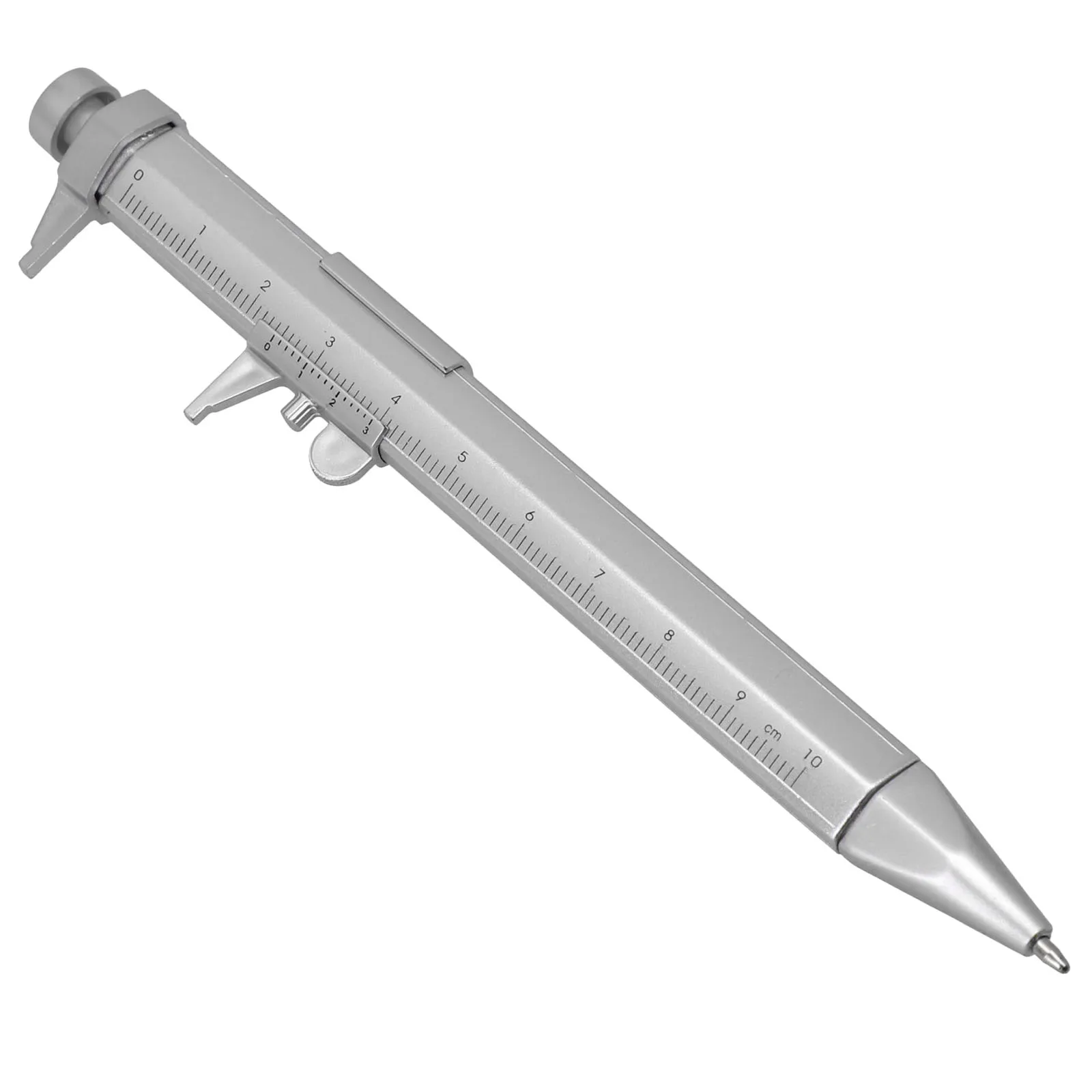 цена Durable Vernier Caliper Pen Stationery 0-100mm New Plastic Vernier Caliper Blue/Black Refill Blue/Black refill