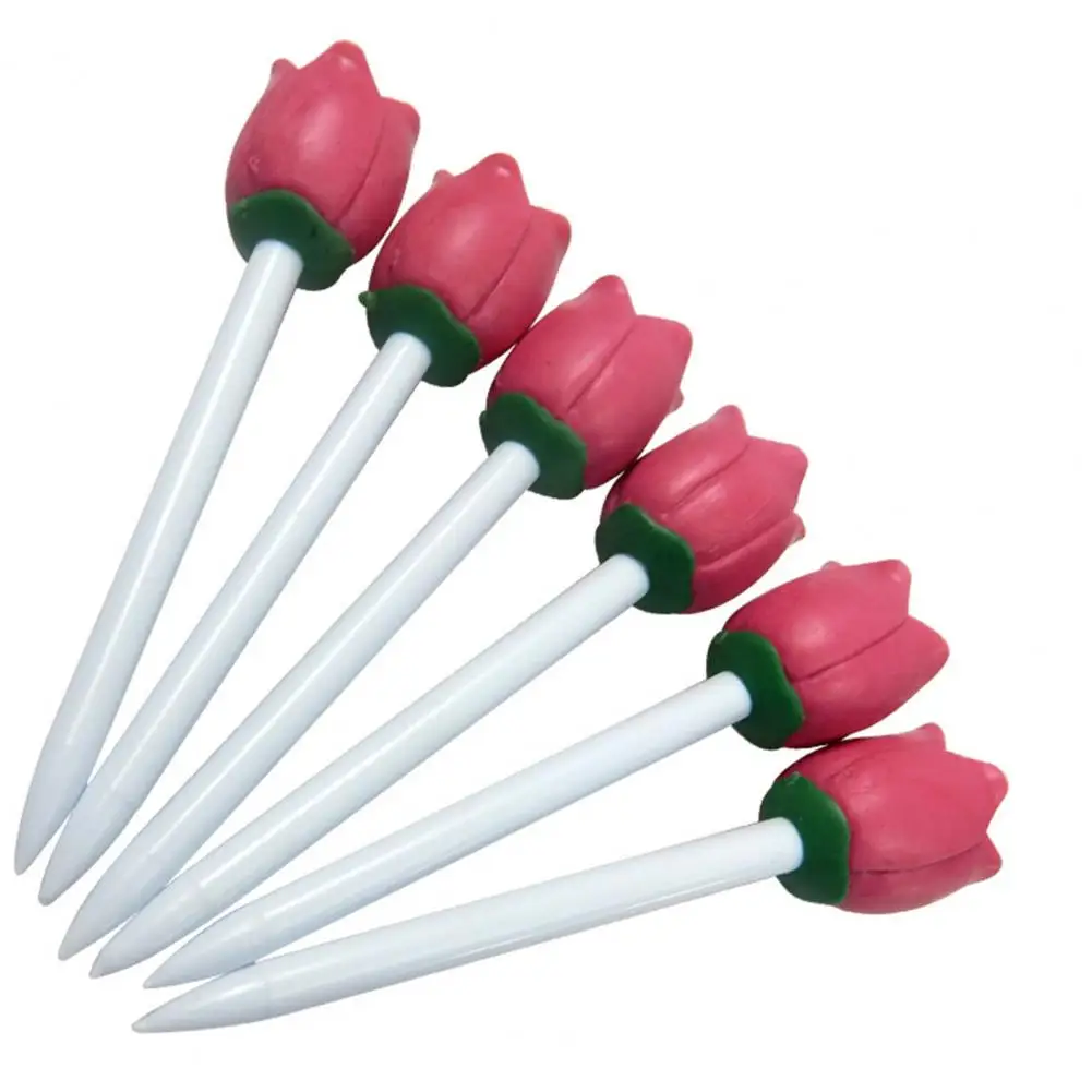 

Resilient Ball Studs Durable Plastic Tulip Golf Tees with Enhanced Grip Easy Installation 6pcs 5 Petal Design for Performance