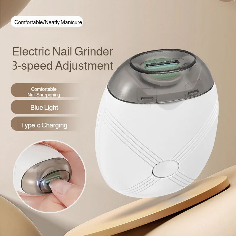 Electric Nail Trimmer Rechargeable Cordless Safe Design For Newborns Baby Nail Care Kit Automatic Nail Grinder_voghion.com