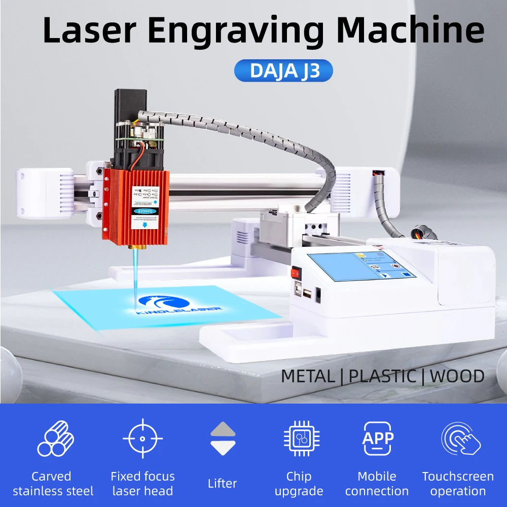 Daja J3 Laser Engraving Machine Cnc Automatic Laser Engraver Marking For Logo Wood Steel Plastic