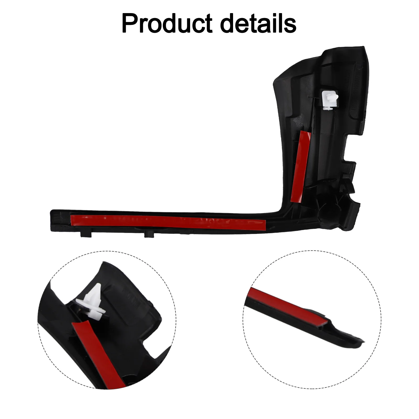 Car Left Windshield Wiper Side Cowl Trim Cover Seal 53867-52160 For Toyota For Yaris 2015- Front Windshield Deflector