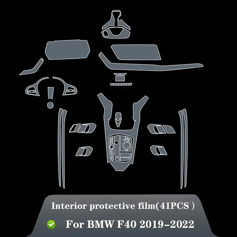 자동차 인테리어 센터 콘솔 투명 TPU 보호 필름, 스크래치 방지 수리 필름 액세서리, BMW F40 시리즈 1 2020-2022