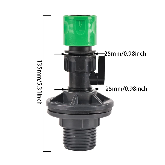 Kit Raccordo Barile Pioggia Kit Rubinetto Per Acqua Piovana In PVC - Foto 8