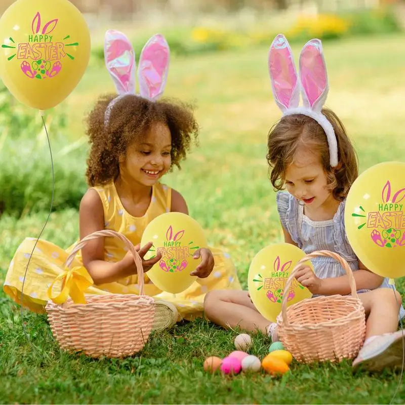Easter Balloon Decoration Easter Balloons Eggs Bunny Chick 100X Happy Decor Themed Party Latex Party Supplies Decorations