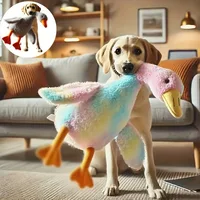 50cm Soft Colorful Duck Plush Toy for Cats Dogs Relax Pet Companion Anxiety-Relieving Dog Buddy Energy Release Gift for Pets 1