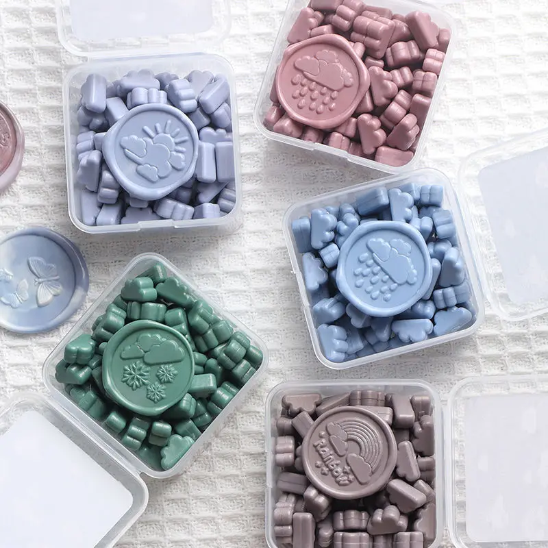 Traditional Lacquer Tool Envelope Sealing Wax Particle Cloud Shape