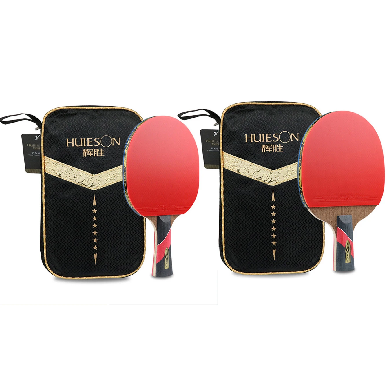

Huieson Super Powerful Ping Pong Racket Bat,6 Star Table Tennis Racket Sticky Pimples