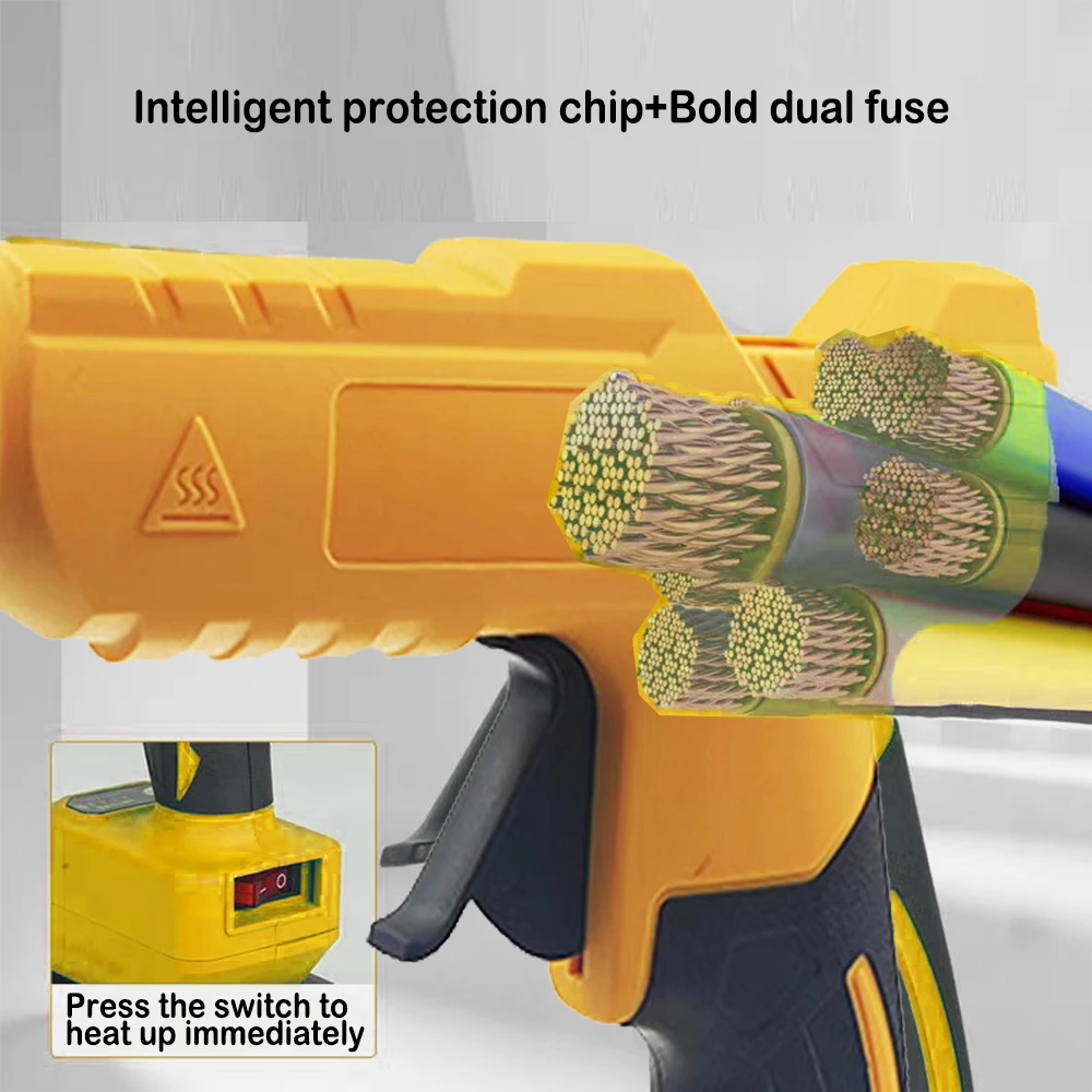 Electric Hot Melt Glue Gun for Dewalt 18V Battery Cordless Electric Glue Gun 11mm Glue Stick Hot Melt Welding Air Gun No Battery 5