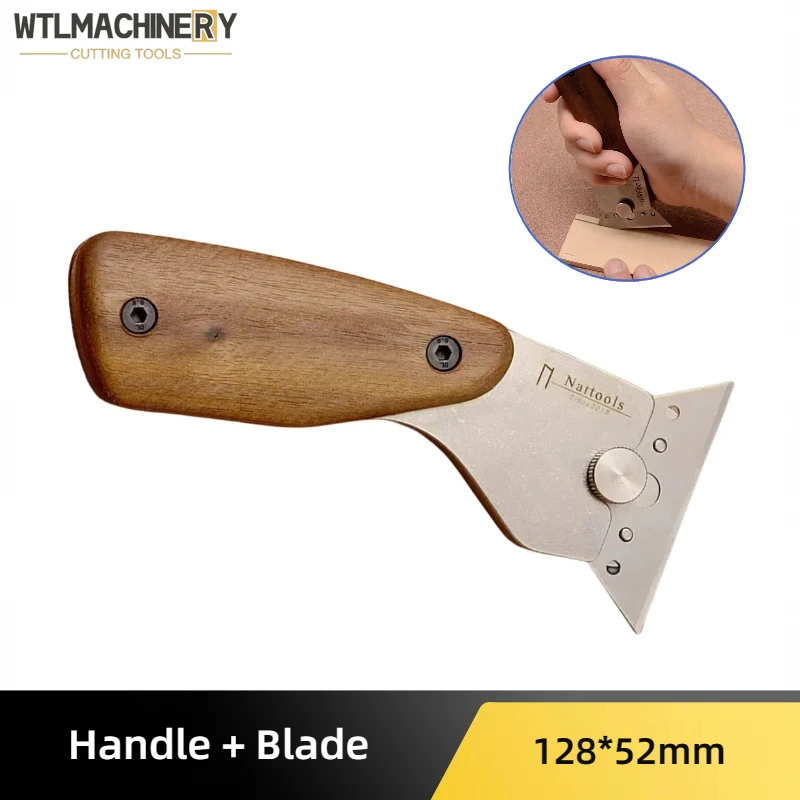 

Leather Cutting Knive DIY Handmade Leathercraft Tools Stainless steel (Can Replace Trapezoid Blades )