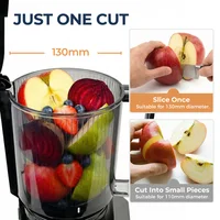 Extracteur de jus lent à large goulotte Max 680W, presse-fruits à froid puissante pour fruits entiers, idéal pour usage domestique 2