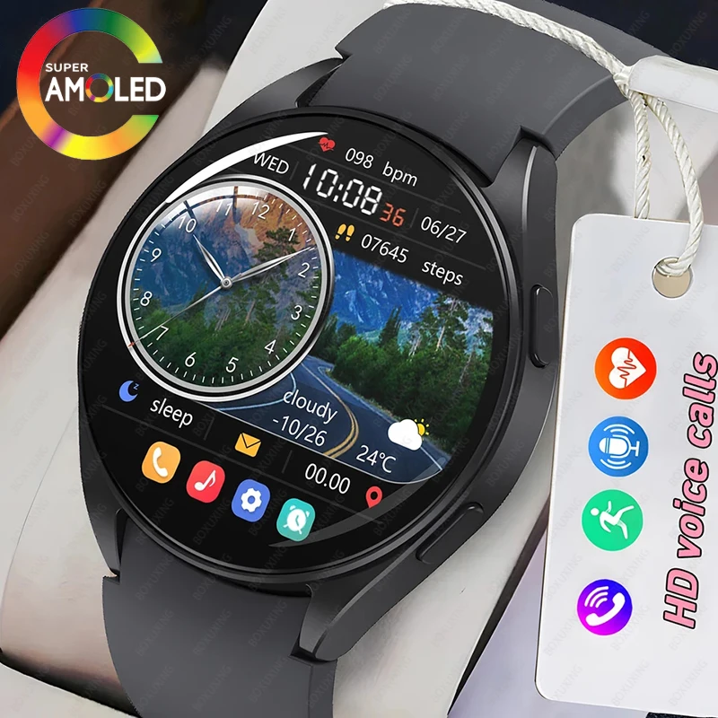 

Новинка 2024, Смарт-часы для Xiaomi Huawei Watch 6 Pro, настраиваемые часы с функцией голосового вызова, мужские спортивные Смарт-часы с фитнес-трекером, женские Смарт-часы